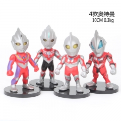 Ultraman Cartoon Collection Toys Statue Anime PVC Figures (4pcs/set)