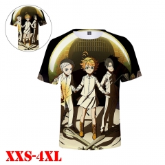 The Promised Neverland Anime 3D Print Casual Short Sleeve T Shirt
