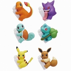 The Pokemon Anime Figure Data Cable Protector 6pcs/ Set