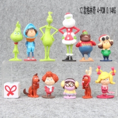 The Grinch Movie Cartoon Action Figure 12pcs /Set