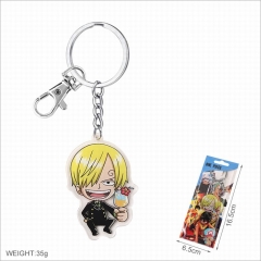 One Piece Sanji Character Anime Cartoon Acrylic Keychain