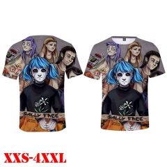 Sally Face Game 3D Print Casual Short Sleeve T Shirt