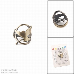 Harry Potter Movie Cosplay Hollow Decoration Alloy Ring