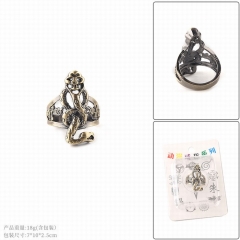 Harry Potter Movie Cosplay Hollow Decoration Alloy Ring