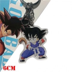Dragon Ball Z Anime Son Goku Acrylic Cartoon Cosplay Plastic Keychain