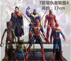 The Avengers Cosplay Collection Model Toys Statue Anime PVC Figure (7pcs/set)