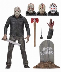 NECA 黑色星期五 杀人狂杰森2代 换脸 盒装手办摆件模型 17.5CM