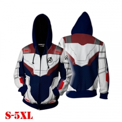 Avengers: Endgame Movie 3D Print Casual Zipper Hoodie