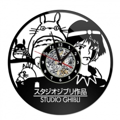 龙猫-创意挂画挂钟钟表PVC材质(不配电池)