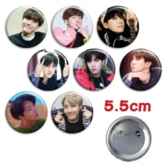 BTS-H郑号锡 动漫马口铁徽章（8个一套）5.5cm