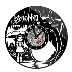 龙猫-创意挂画挂钟钟表PVC材质(不配电池)