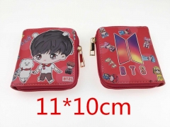 BT21 K-POP BTS Bulletproof Boy Scouts PU Leather Wallet