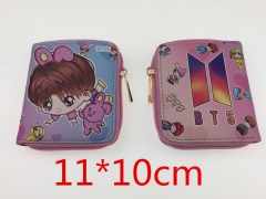 BT21 K-POP BTS Bulletproof Boy Scouts PU Leather Wallet
