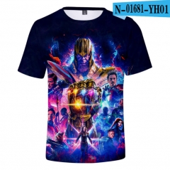 Marvel Comics Avengers: Endgame Movie 3D Print Casual Short Sleeve T Shirt