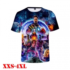Marvel Comics Avengers: Endgame Movie 3D Print Casual Short Sleeve T Shirt