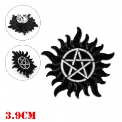 Supernatural 邪恶力量五角星胸针金属徽章别针