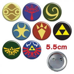 塞尔达传说 A 动漫马口铁徽章（8个一套）5.5cm