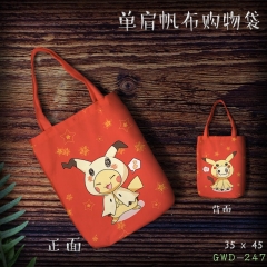 Pokemon Anime Canvas Shopping Bag