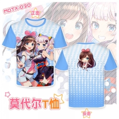 Kizuna Ai 3D Print Casual Short Sleeve T Shirt