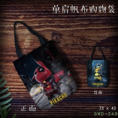 Pokemon Anime Canvas Shopping Bag