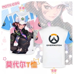 Overwatch Game 3D Print Casual Short Sleeve T Shirt