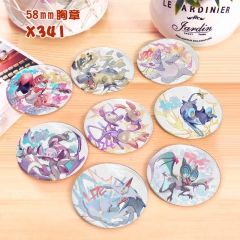 Pokemon Anime Badge Brooches Pins Set