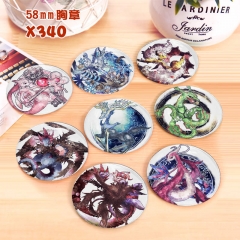Pokemon Anime Badge Brooches Pins Set