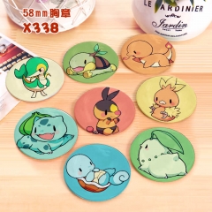 Pokemon Anime Badge Brooches Pins Set