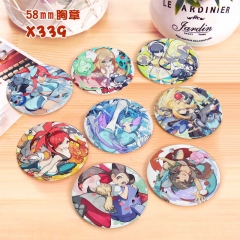 Pokemon Anime Badge Brooches Pins Set