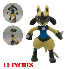 30CM 异色路卡利欧毛绒公仔 鲁卡里奥玩具娃娃