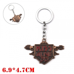 Kiss Alive Alloy Keychain