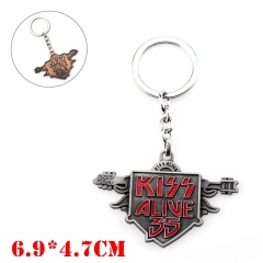 Kiss Alive Alloy Keychain