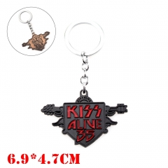 Kiss Alive Alloy Keychain