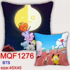 BTS防弹少年团BT21MQF1276 双面全彩抱枕靠垫 45X45CM