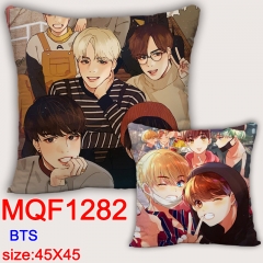 BTS防弹少年团BT21MQF1282 双面全彩抱枕靠垫 45X45CM