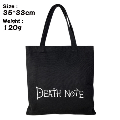 Death Note Anime Canvas Shopping Bag Women Single Shoulder Bags