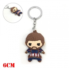 Marvel Comics Captain America Movie Soft Plastic Keychain