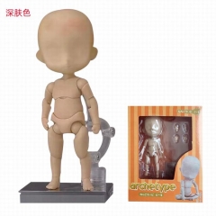 素体娃娃 男款深肤色盒装手办摆件模型