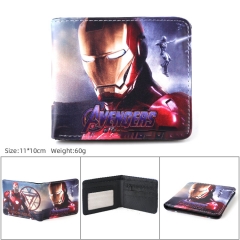 The Avengers Iron man Movie PU Leather Short Wallet and Purse