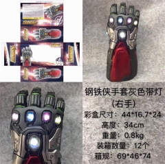 Iron Man Movie Cosplay Anime Figure Gloves ( Right Hand With Light  )