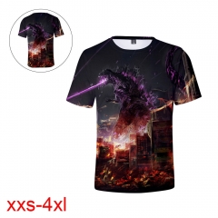 热点新款 Godzilla: King of the Monsters哥斯拉2怪兽之王3D短袖