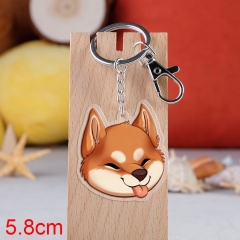 Anime Shiba Inu Acrylic Keychain