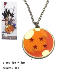 龙珠4星古铜色吊坠项链