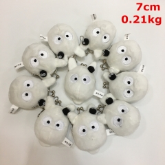 TOTORO 宫崎骏龙猫吱喳精灵铁扣迷你零钱包卡通毛绒书包挂件挂饰 10个一套