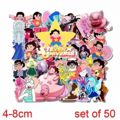50张史帝芬宇宙可爱动画贴纸行李箱拉杆箱滑板吉他个性贴纸防水