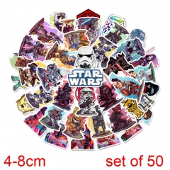 50张不重复星球大战star wars涂鸦贴纸防水行李箱贴纸汽车贴纸
