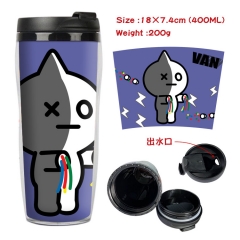 BTS-6动漫星巴克防漏隔热杯子