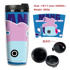 BTS-7动漫星巴克防漏隔热杯子