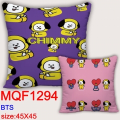 BTS防弹少年团BT21 MQF1294 双面全彩抱枕靠垫 45X45CM