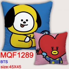 BTS防弹少年团BT21 MQF1289 双面全彩抱枕靠垫 45X45CM